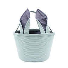 Easter Baskets Easter Bunny Ears Bags - Easter Egg Bunny Bucket for Kids Blue 