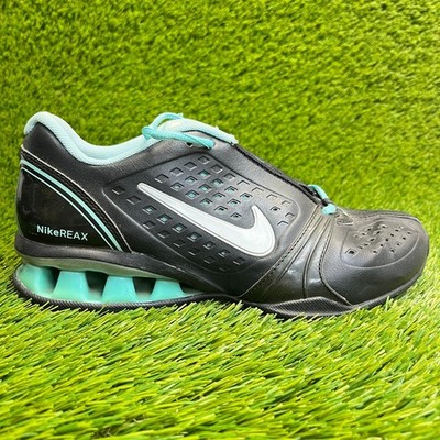 Nike Reax Rockstar Womens Size 7.5 Black Blue Athletic Running Shoes Sneakers
