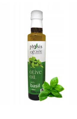 PHYSIS OF CRETE OLIVENÖL MIT BASILIKUM 250 ml EXTRA VIRGIN NATÜRLICHES AROMA