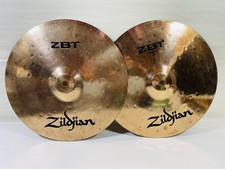 Zildjian ZBT Hi Hats 13"/33cm Cymbals (Pair) Made In USA Turkish Cymbals