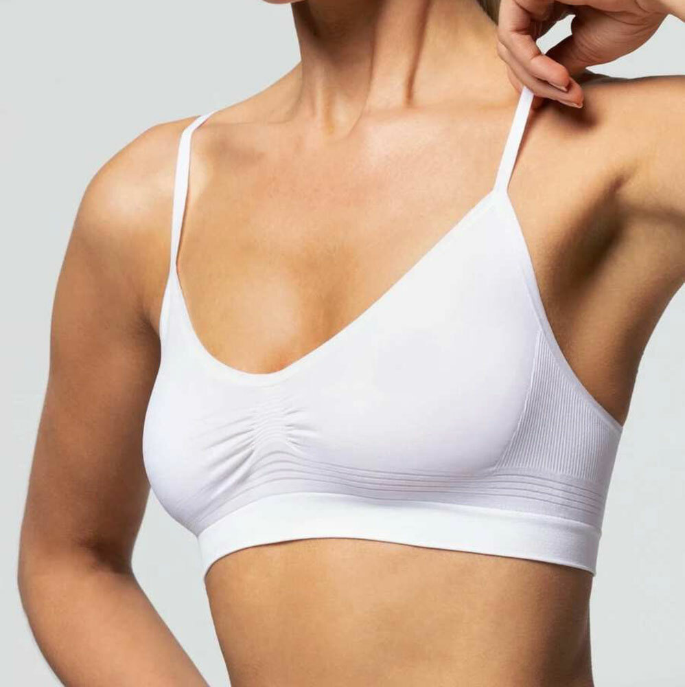 Women's Brassiere Pompea In Microfiber Without Seams Or Fastenings