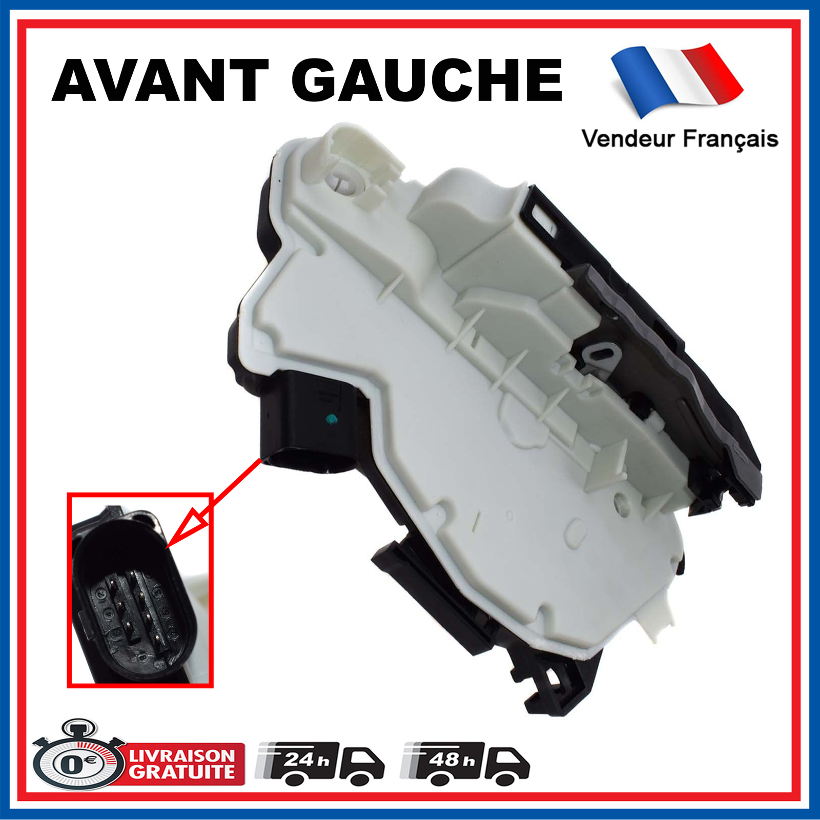 Serrure electrique Seat Ibiza 4 porte avant gauche 5N1837015