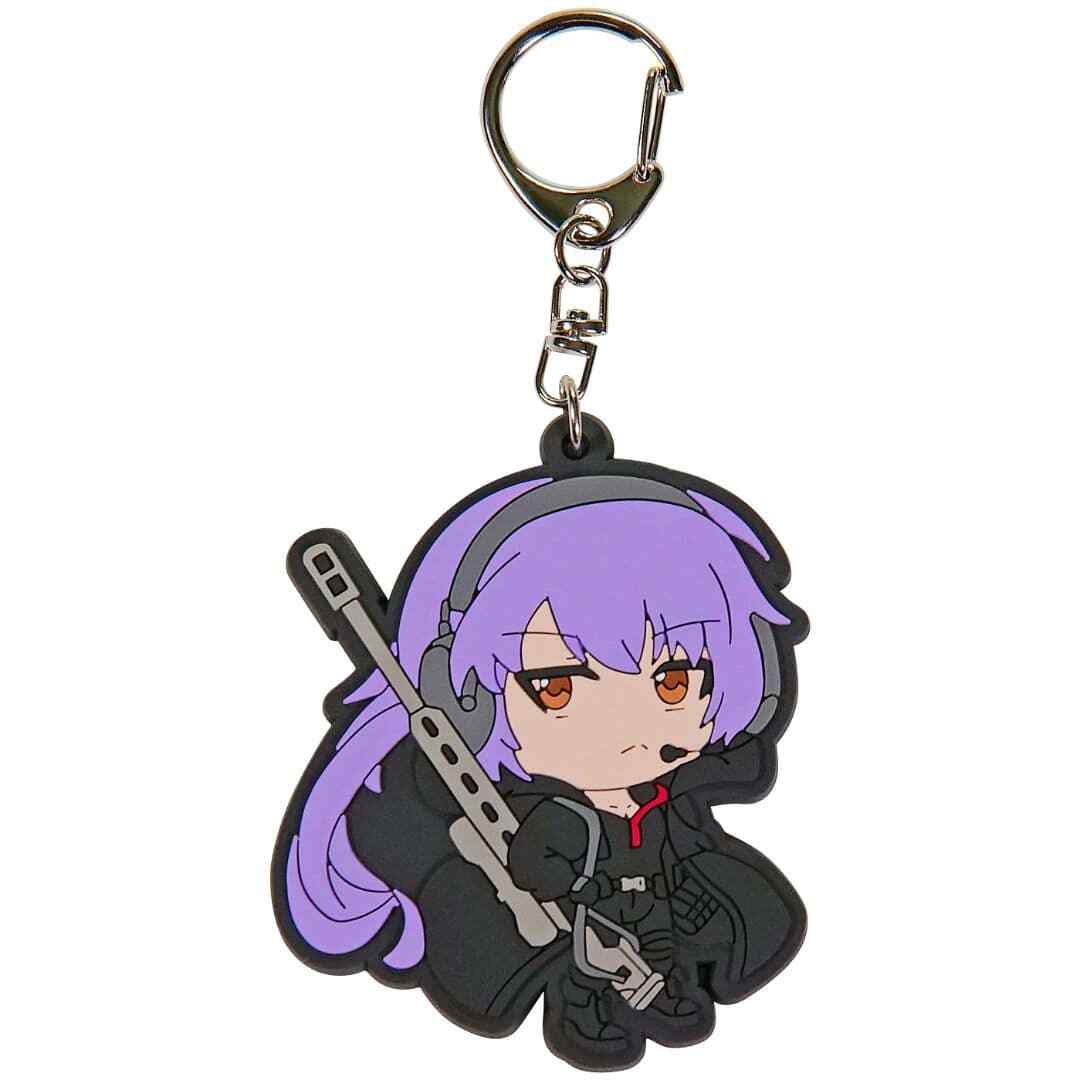 Tactical Anime Girl Waifu Kawaii Sniper PVC Keychain Charm