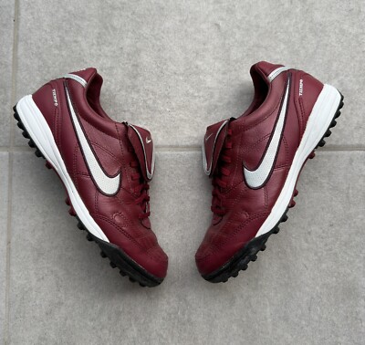 NIKE TIEMPO 2011 LEATHER RARE TURF SOCCER FOOTBALL SHOES  display picture 1