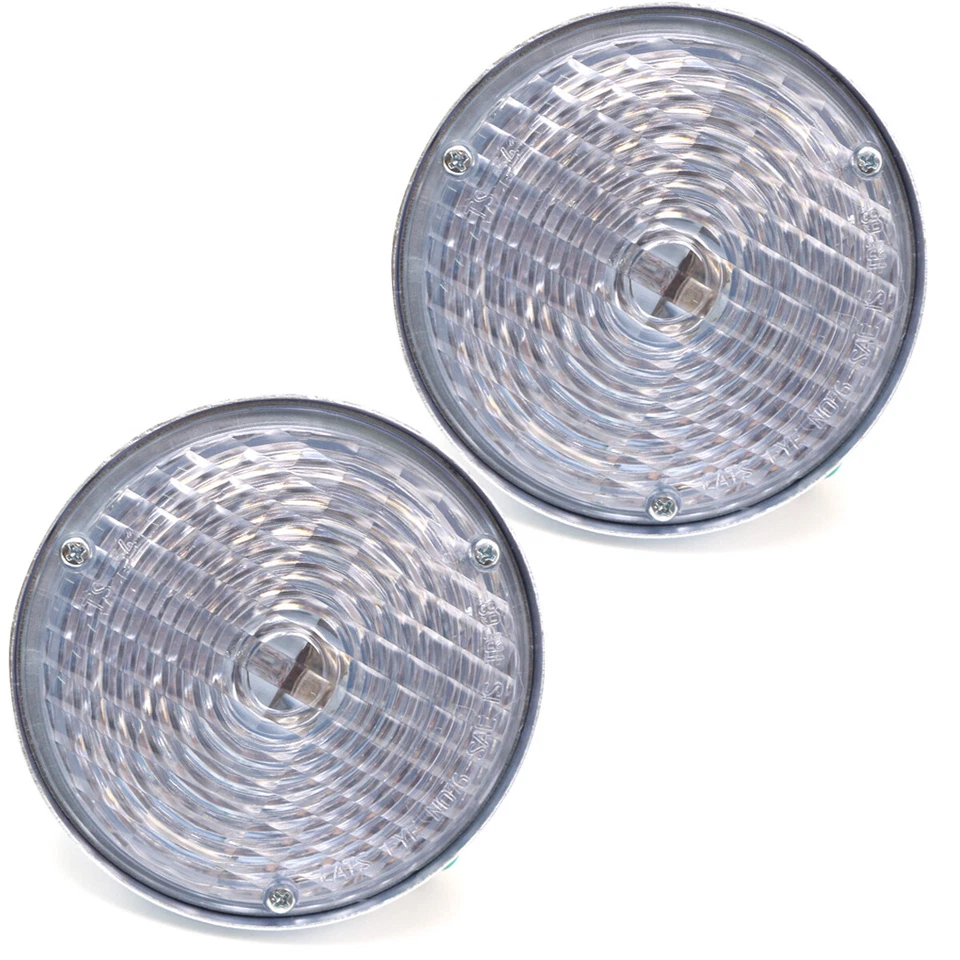 4.5" Clear Turn Signal Lamp For Jeep CJ3 CJ5 CJ6 CJ2A CJ3A CJ3B 1945 - 1975 - Image 4 of 4