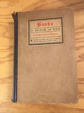 Edmund Lester Pearson BOOKS IN BLACK OR RED Macmillan 1923
