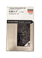 Simpson Strong-Tie S6SNDB5 2" x .092" Type 304 Dark Brown Painted Siding Nail 5#