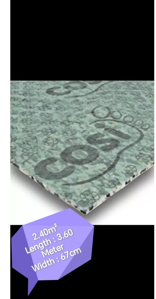 Sous-couche De Tapis Cosi Luxury PU 8mm - Rouleau 1.5m X 68cm - Confort Épais