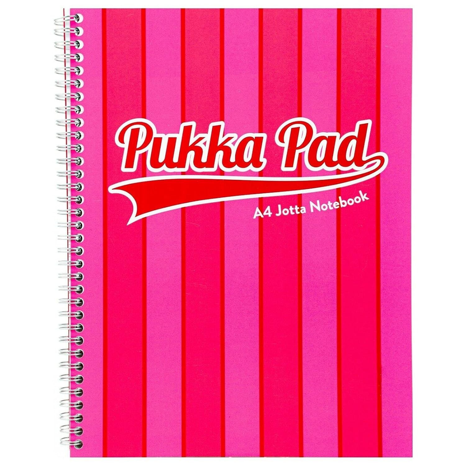 A4 Jotta Notebook Pukka Pad Vouge Perforated Ruled 80gsm 200 Pages Notepad- Pink