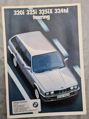 BMW 320i 325i 325iX 324td touring - E30 - Prospekt / Katalog 01/1988 (AU1228)