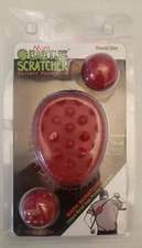 Mini Cactus Back Scratcher Travel Size  Red with 2 Sides Satisfy Your Itch