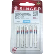 Pack of 10 Singer 2020 Size 14 Universal Home Sewing Machine Needles