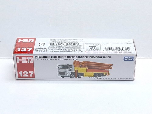 Camión de bombeo de hormigón TOMICA 127 Mitsubishi Fuso súper excelente TOMY 2022 septiembre NUEVO - Imagen 3 de 7