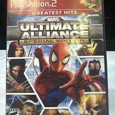 PlayStation 2 Greatest Hits Marvel Ultimate Alliance Special Edition Disc&Case