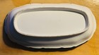 Handmade ceramic Green Yellow Oval Dish w/ Purple Flowers and Tulip Cut Edge — photo 3