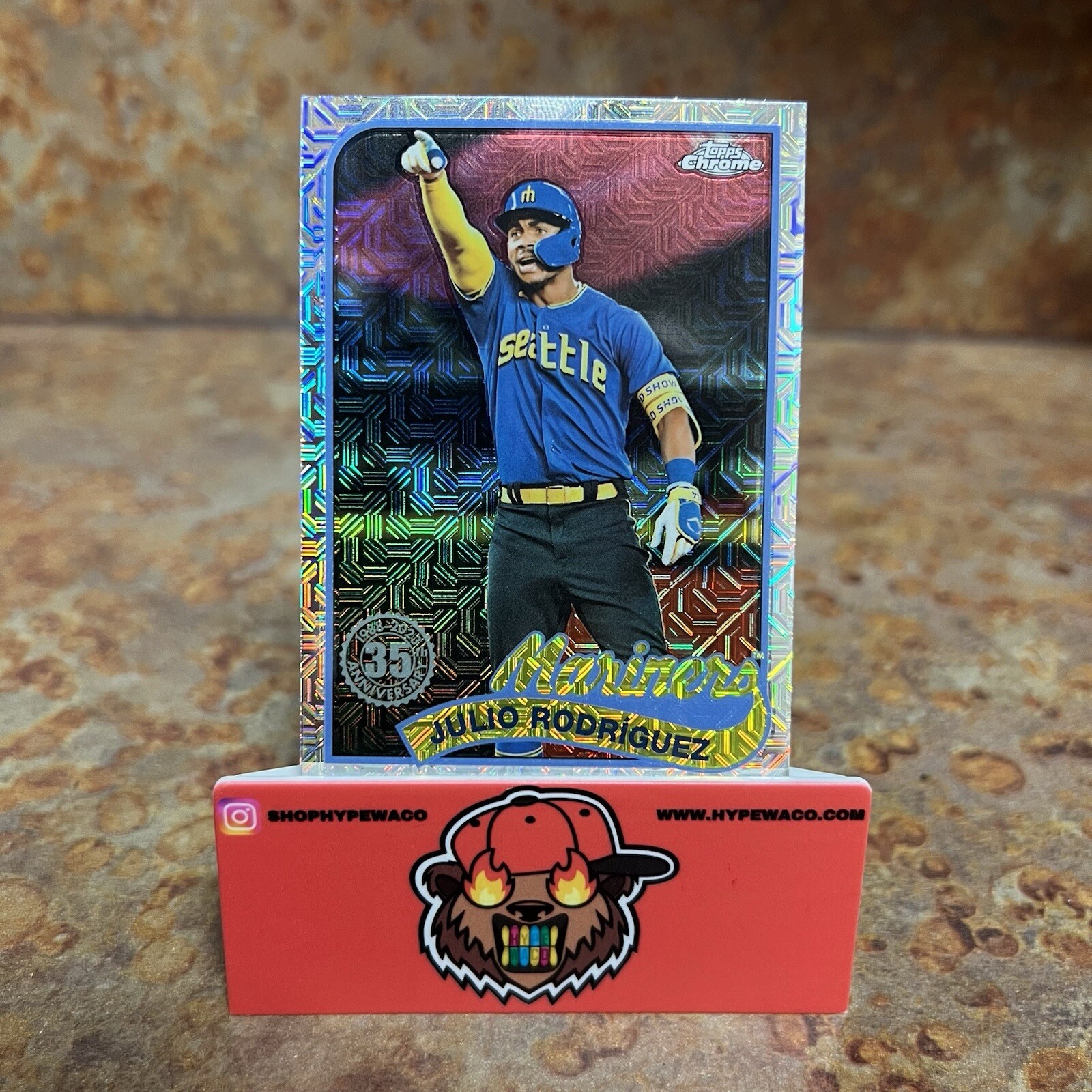 2024 Series 1 1989 Topps Chrome Silver Pack Julio Rodriguez Rodríguez #T89C-44