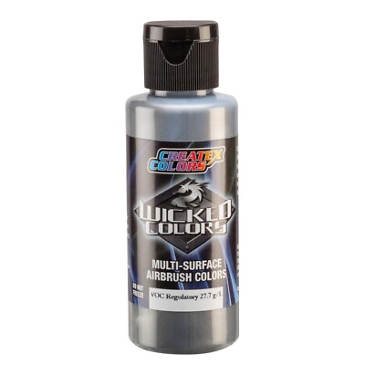 Createx Wicked Colors W312-02  Pearl Silver 2oz. For Airbrush Paint