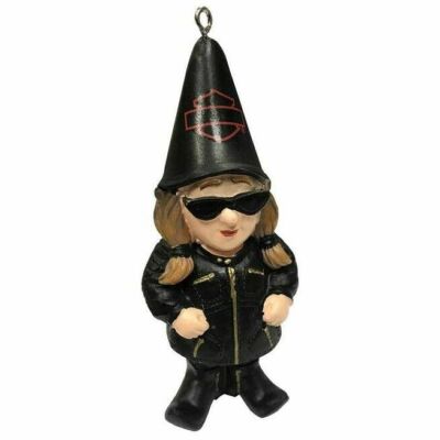 Ricks Harley-Davidson Garden Gnomette Ornament Gartenzwerg *NA3OT4902GMB* Keram.