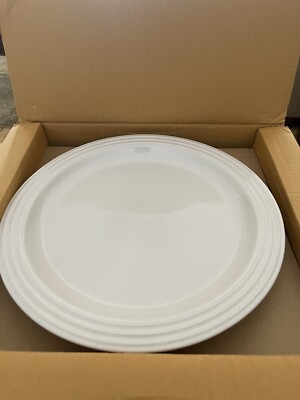 Le Creuset weiß Steingut Vancouver 29 cm große Speiseteller 4er SET