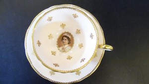Queen Elizabeth 1957 Commemorative Tea Cup and Saucer