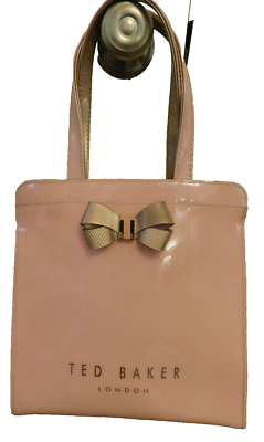 Ted Baker London Tote No Ordinary Designer Bag Pink PVC 3D Bow