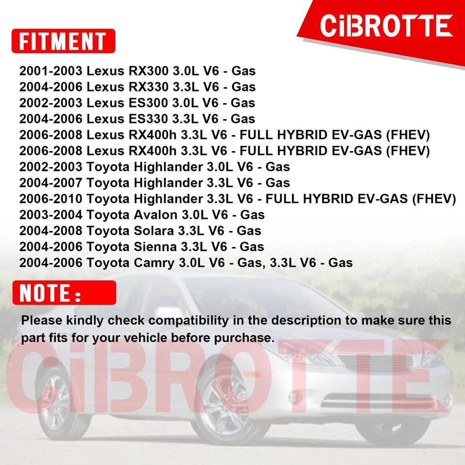 Комплект крышек левого и правого клапанов для Toyota Highlander 3,0 л 2004-2007 3,3 л 2002-2003 годов выпуска - Изображение 3 из 4