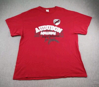Audubon New Orleans Aquarium Of Americas T Shirt Adults 2XL Red Save Our  Seas