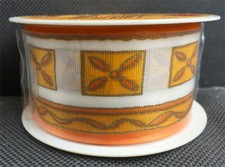 Taśma dekoracyjna - 15 m, szerokość 40 mm, tkanina, dziwaczna, wstążka prezentowa, wstążka kokardkowa