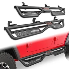 Running Boards 6'' Side Steps For 18-2025 Jeep Wrangler JL JLU Unlimited 4 Doors