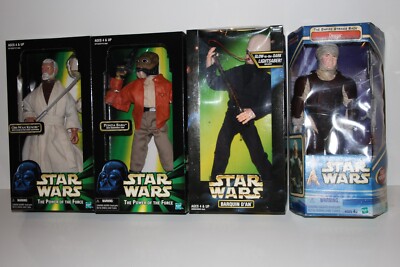 Star Wars 4 x LOT 1/6 12 inch Obi-Wan Kenobi Ponda Baba Barquin D'An Dengar 12''
