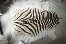 zebra skin hide