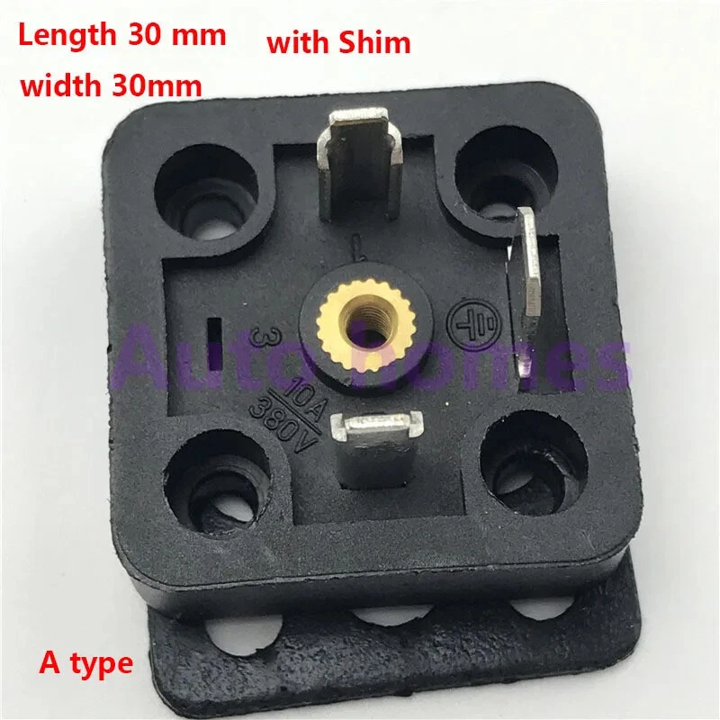 10 Pcs/lot 3-plug 4-plug Solenoid Valve Plug Socket Connector Box Square Base  - Image 3 of 4