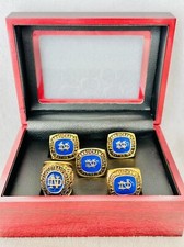 5 PCS Notre Dame Championship Display fan Ring W Box Set, US SHIP 1924-46