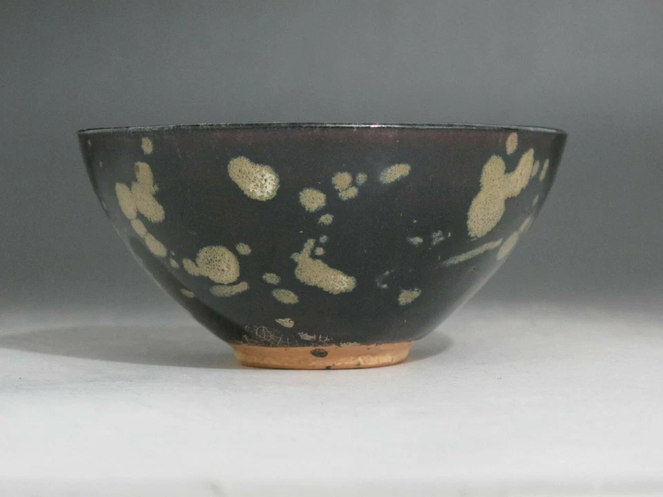 China Jizhou Kiln black brown Glaze porcelain old Bowl Draw Lovely Pig Tea Bowl - Изображение 2 из 4