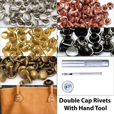 Double Cap Rivets Hand Fixing Tool Rapid Repair Rivet For DIY Shoes Leathercraft