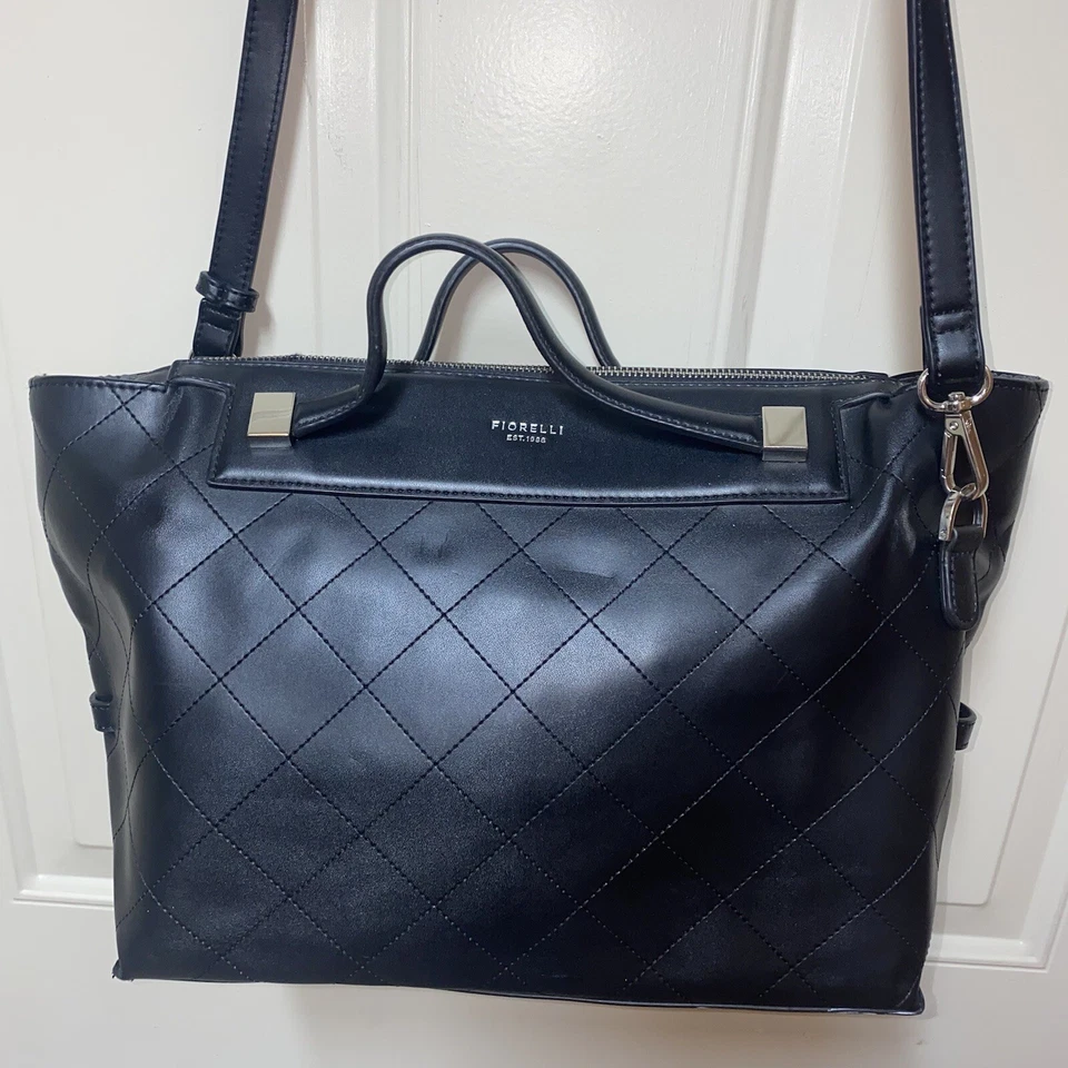 Fiorelli Mujer Negro Mensajero Bolso de Hombro Bolso Bandolera Amplio Viaje Foto 4 de 4