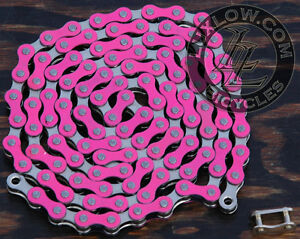 pink bmx chain