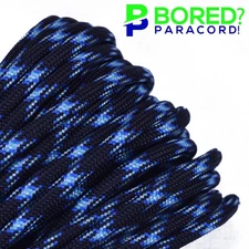 Lightning - 50 FT - 550 Paracord Rope 7 strand Parachute Cord