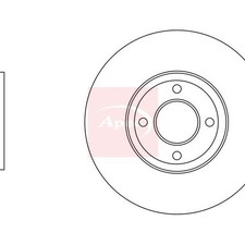 FORD PUMA J2K CF7 2019 Bremsscheibe vorne (Einzelscheibe) APEC DSK3624