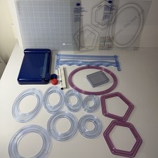 Creative Memories custom cutting system LOT W/ Circle  Oval Hex Cutting Blades