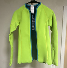 Roxy Women's Neon Green Neoprene Long Sleeve Wetsuit Jacket Surf Swim Top