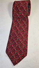 Tommy Hilfiger Tie, 100% Imported Silk, Printed in Italy, Made in USA, 4"x58"