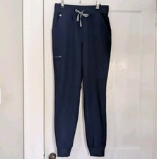 FIGS Zamora Jogger Scrub Pants Women  s Sz M/ Tall Navy High Waisted Nursing