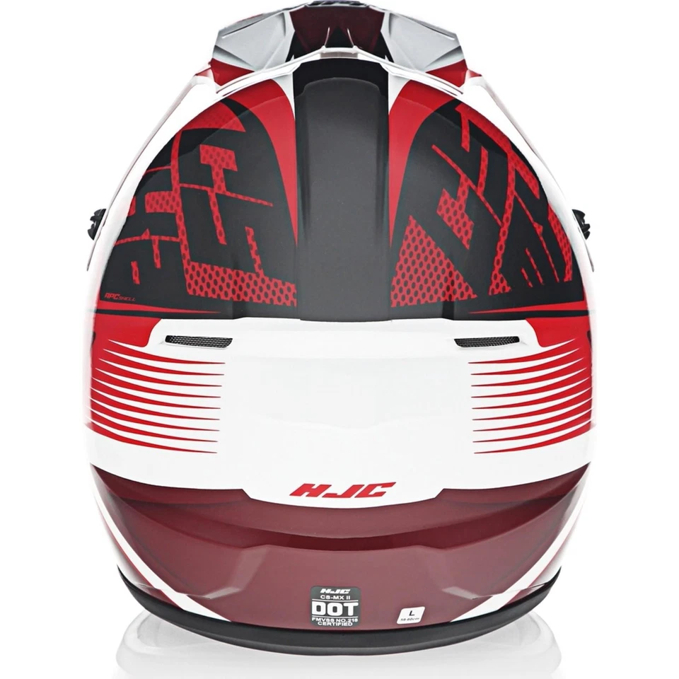 Casco todoterreno HJC CS-MX II Ellusion MX rojo/negro XS-XXL GRANDE MEDIANO PEQUEÑO XL Foto 3 de 4