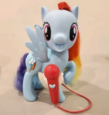 My Little Pony Singing Rainbow Dash Fun 3 Ways To Play and Sing Along w/Mic Toy