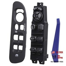 Master Power Window Switch and Bezel 56049805AB, Compatible Driver Side Black
