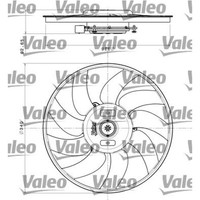 Valeo 696349 LüFter MotorküHlung FüR Audi A4 A5 Q5 8K2 B8 8KH 8K5 8T3 8F7