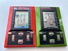 Game Watch 2 Piece Set Oil Gang Pakupakuman Vintage Retro JPN Limited Edition Ra