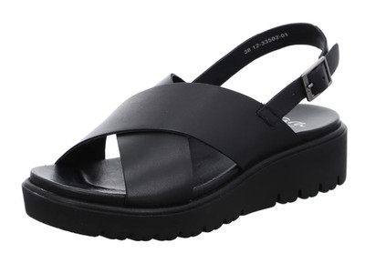 Ara Sandalen Bilbao schwarz Leder Größe 38