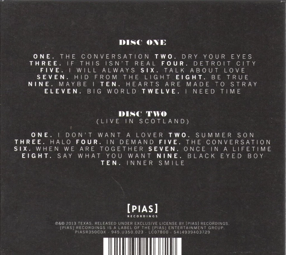 Texas Conversation Doppel-CD Europa [pias] Aufnahmen 2013 2CD-Set Im Digipak - Bild 2 von 2